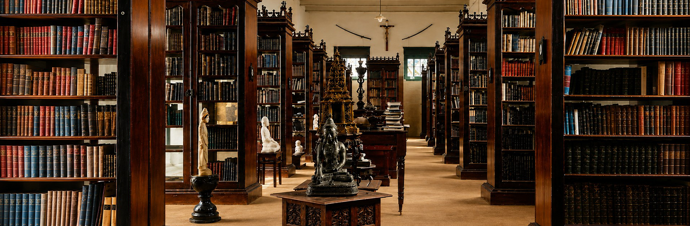 The Goethals Indian Library Interior