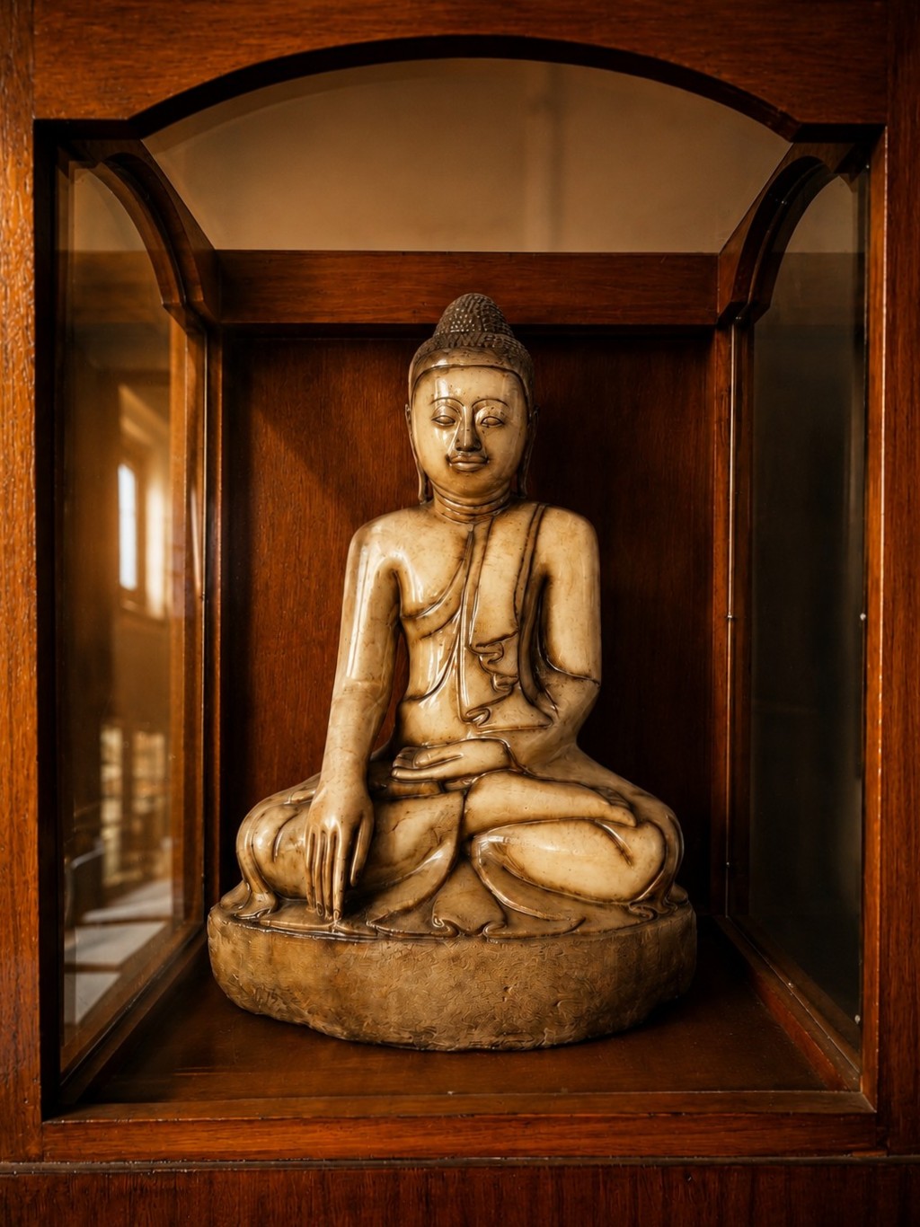 Stone Carved Seated Deity