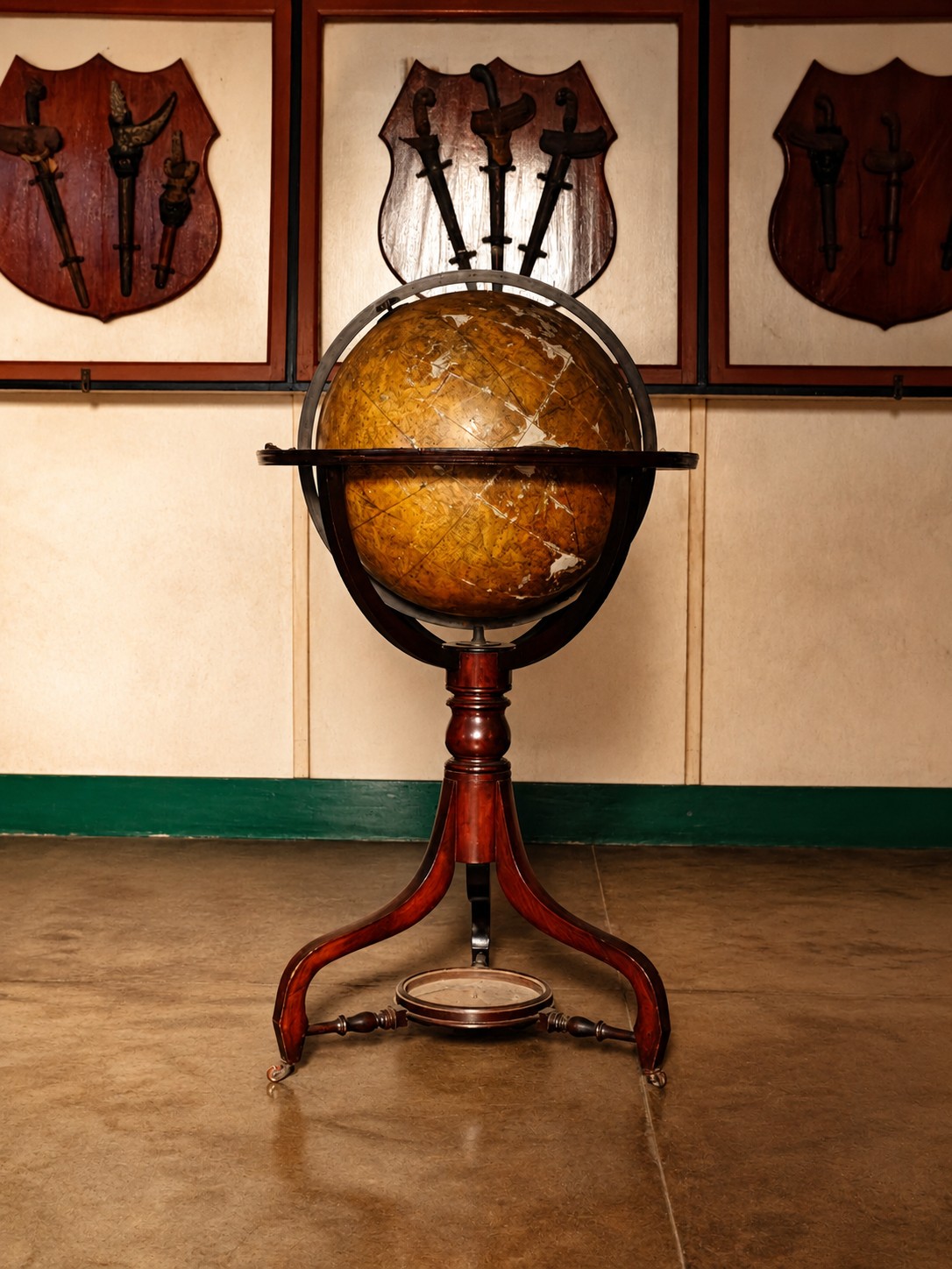 Historic Cartographic Floor Globe