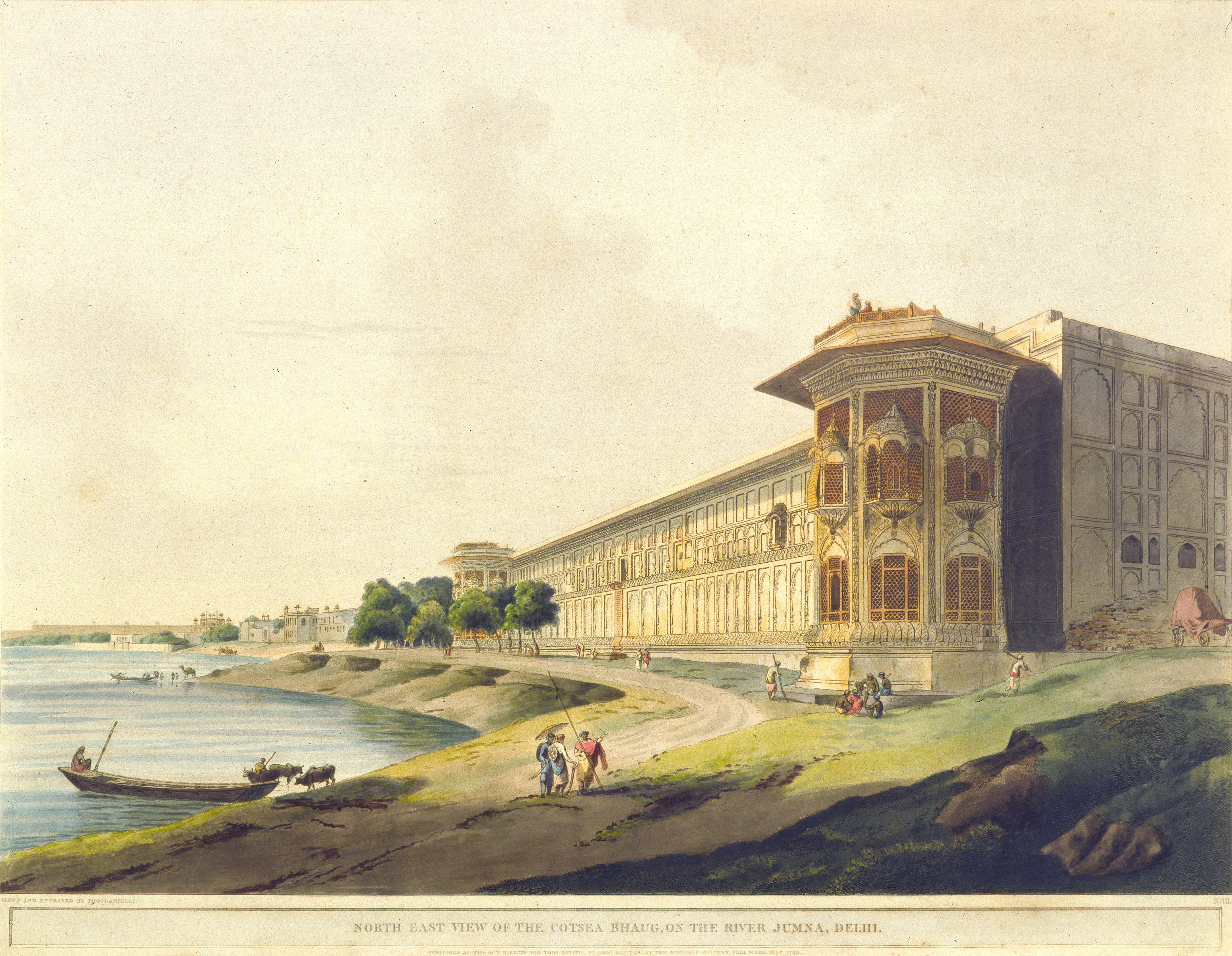 North East View of the Cotsea Bhaug on the River Jumna, Delhi