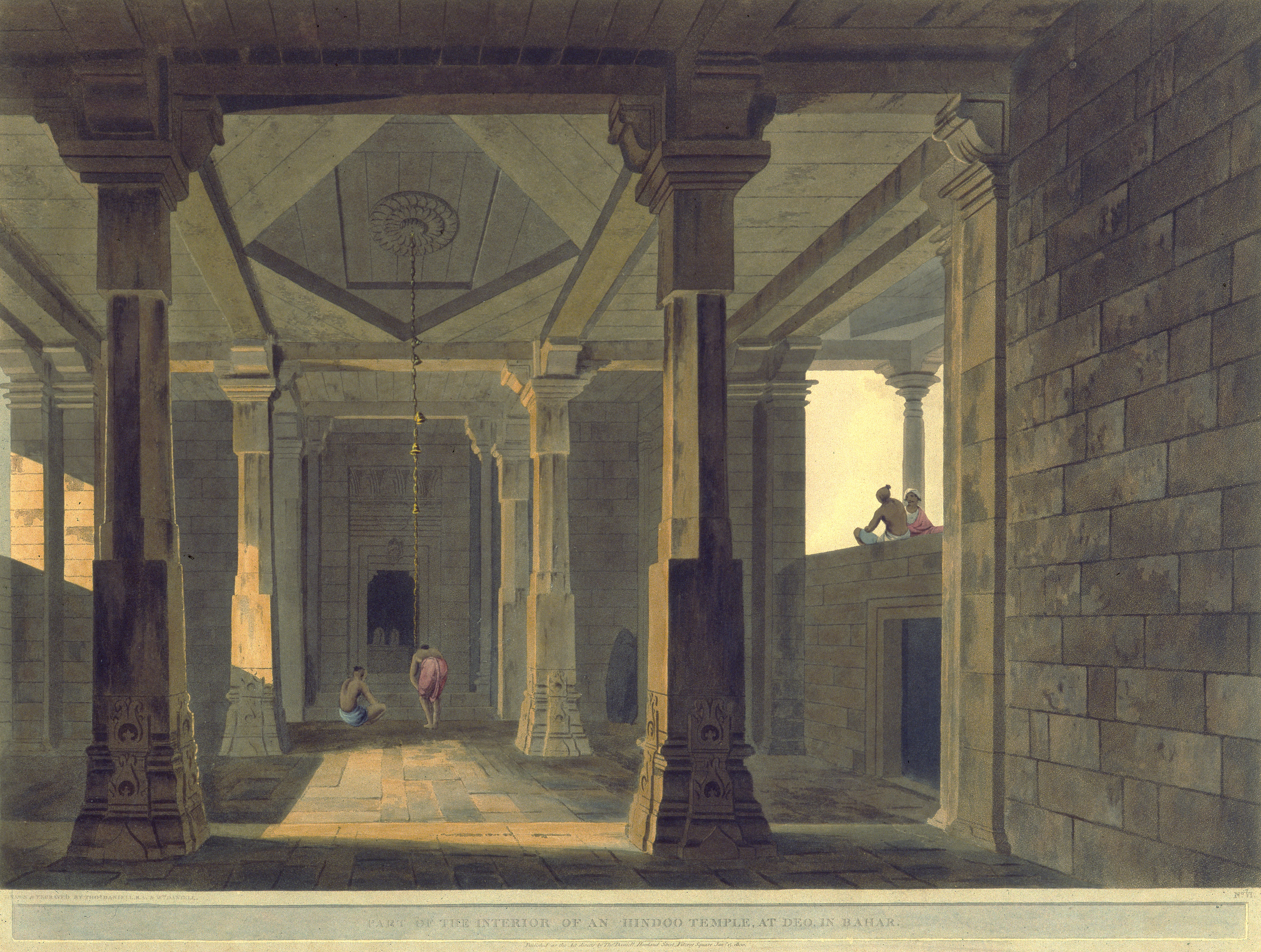 Part of the Interior of an Hindoo Temple at Deo in Bahar